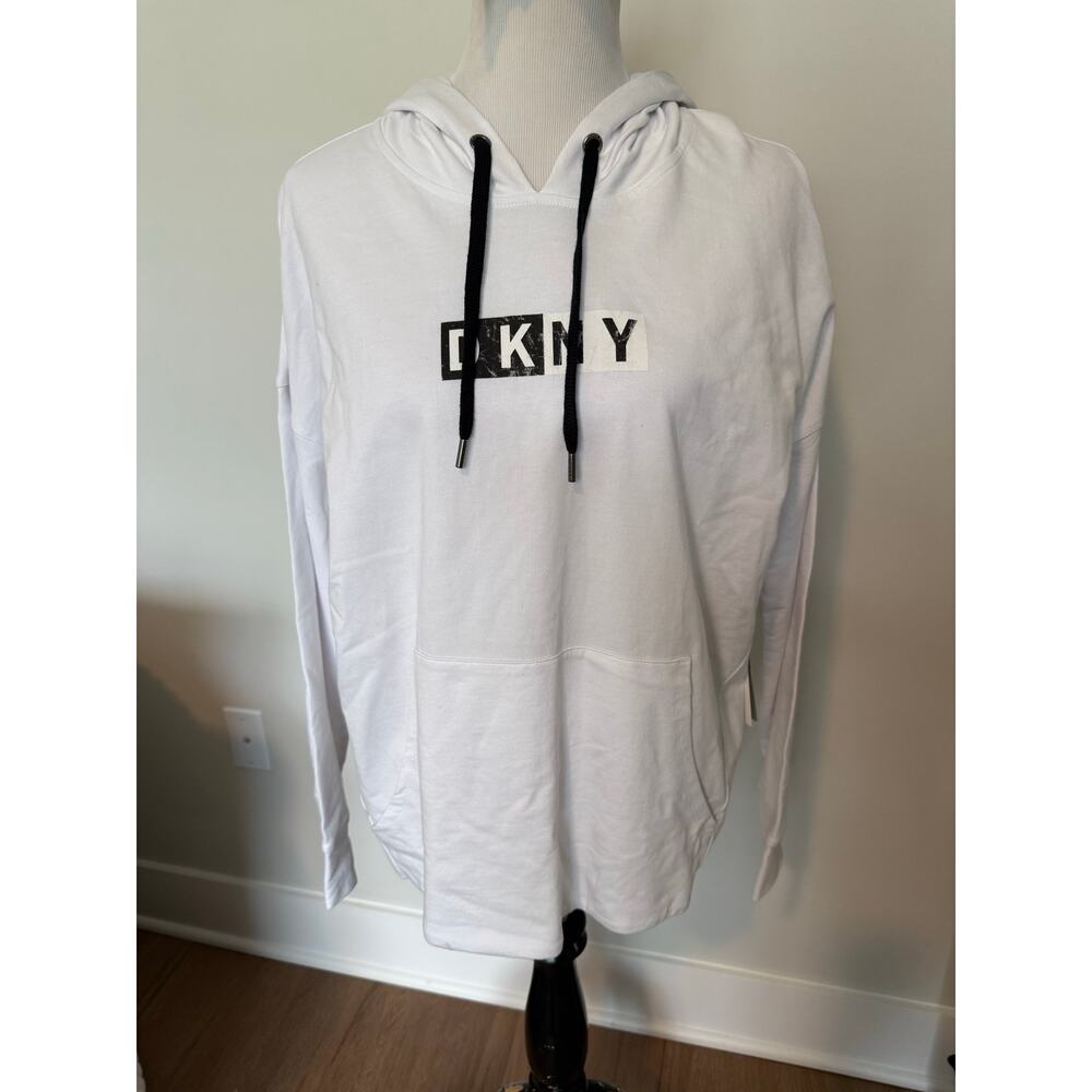 DKNY Sport White Hoodie- Size XL